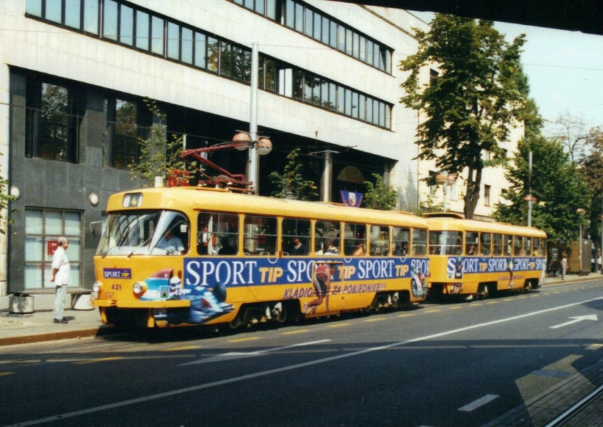 Загреб, Tatra T4YU № 421