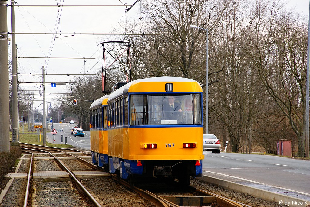 Лейпциг, Tatra B4D-M № 757
