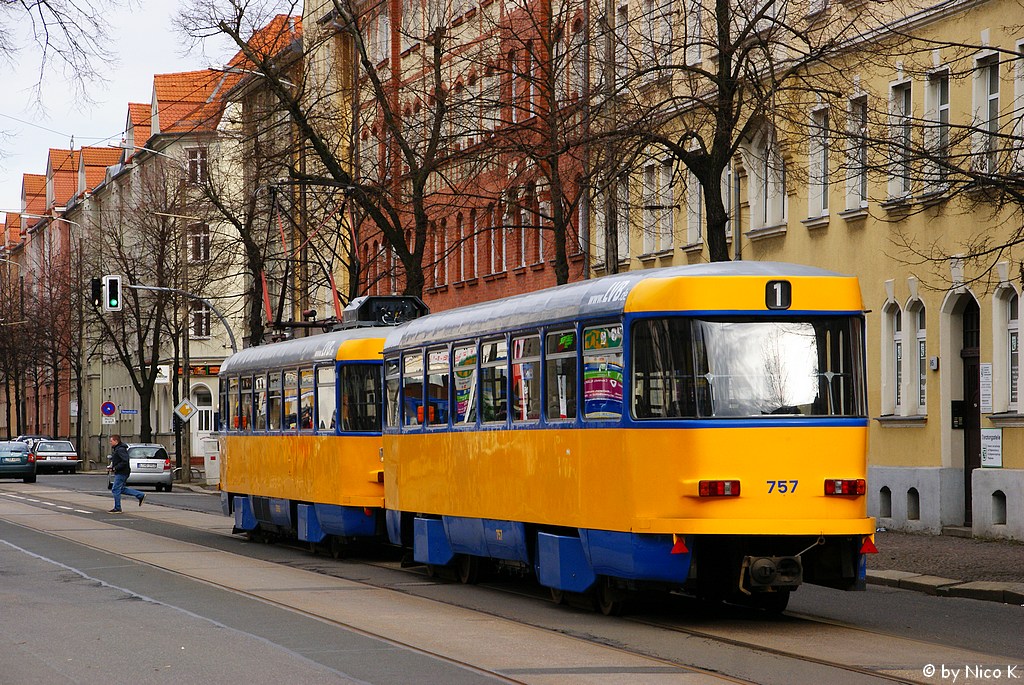 Лейпциг, Tatra B4D-M № 757