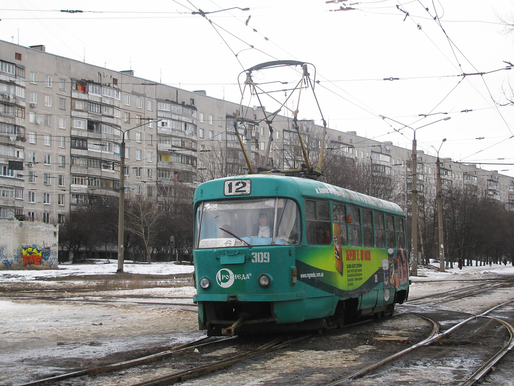 Харьков, Tatra T3SU № 309