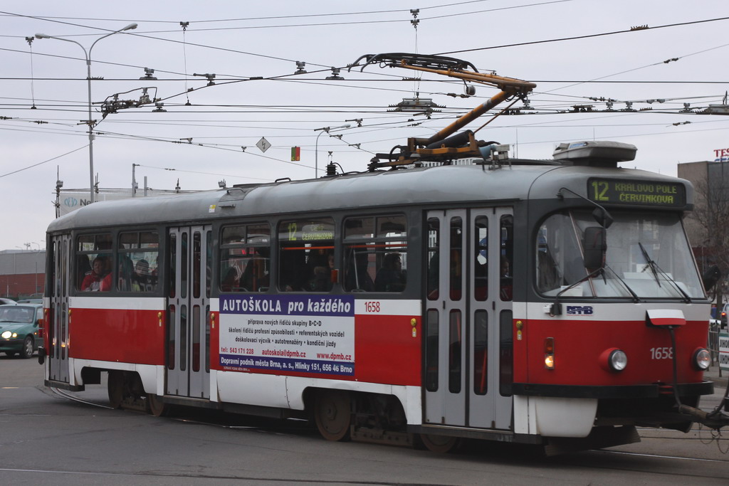 Брно, Tatra T3R.PV № 1658