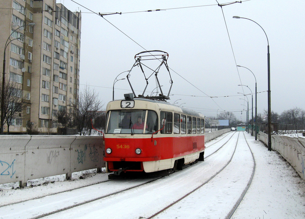 Киев, Tatra T3SU № 5436