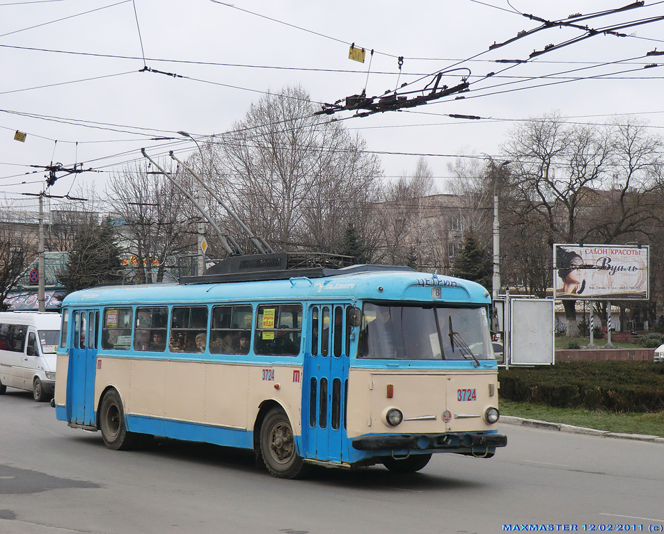 Крымский троллейбус, Škoda 9TrH27 № 3724