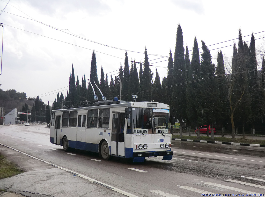 ყირიმის ტროლეიბუსი, Škoda 14Tr89/6 № 8100