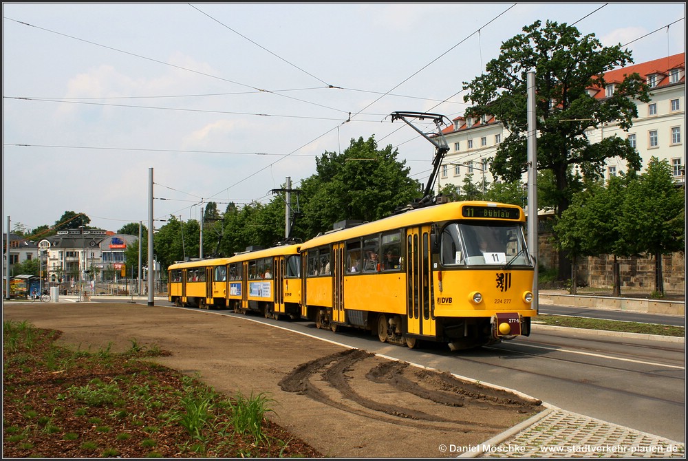 Дрезден, Tatra T4D-MT № 224 277; Дрезден — Прощание с Татрами (29.05.2010)