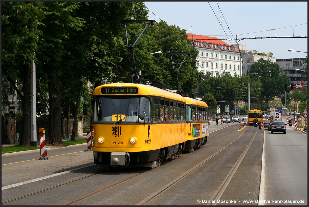 Дрезден, Tatra T4D-MT № 224 230; Дрезден — Прощание с Татрами (29.05.2010)