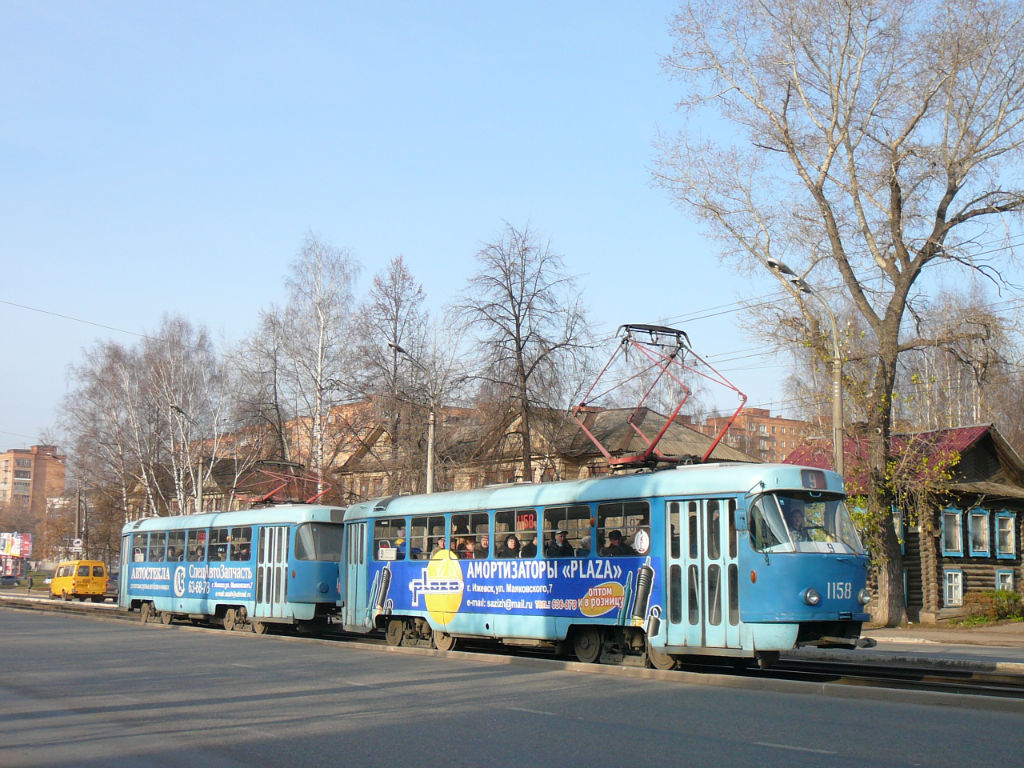 Ижевск, Tatra T3SU (двухдверная) № 1158