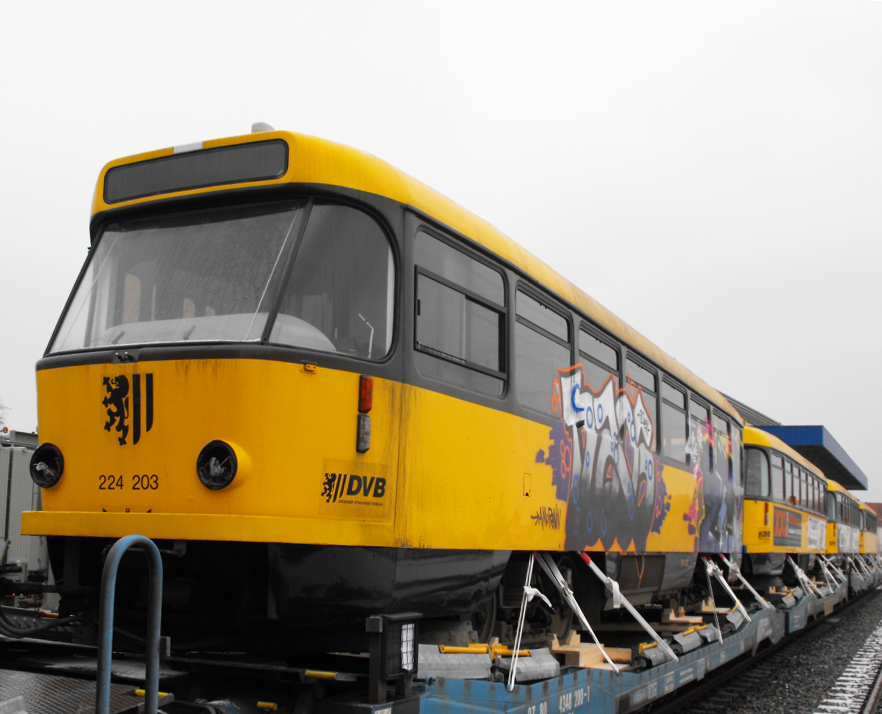 Дрезден, Tatra T4D-MT № 224 203; Дрезден — Отправка трамваев Tatra в Восточную Европу