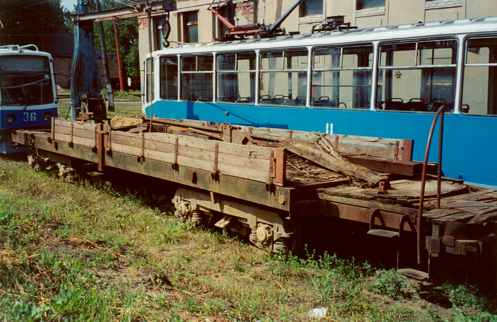 Noginsk, 4-axle trailer car — б/н