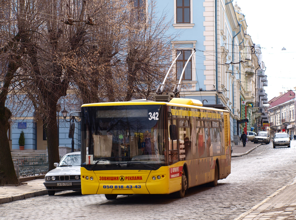 Черновцы, ЛАЗ E183D1 № 342