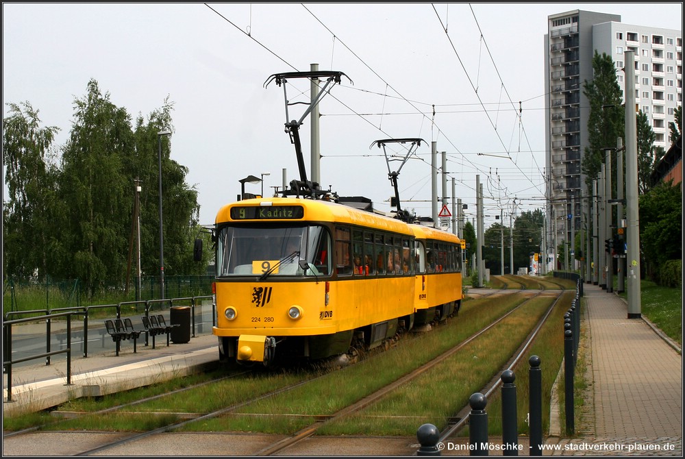Дрезден, Tatra T4D-MT № 224 280; Дрезден — Прощание с Татрами (29.05.2010)
