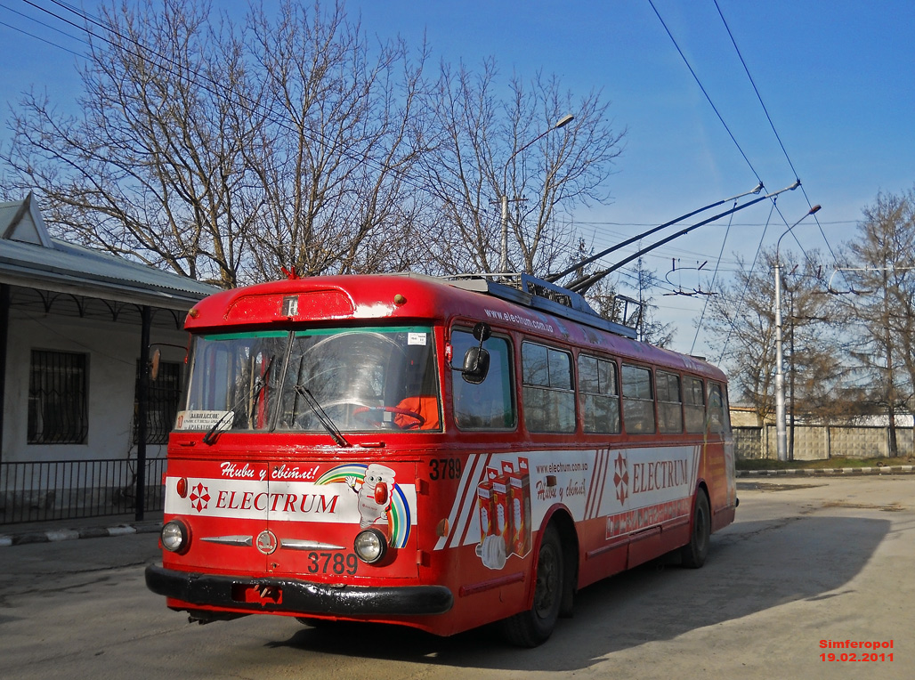 Крымский троллейбус, Škoda 9TrH29 № 3789