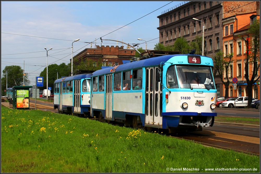 Рига, Tatra T3A № 51830