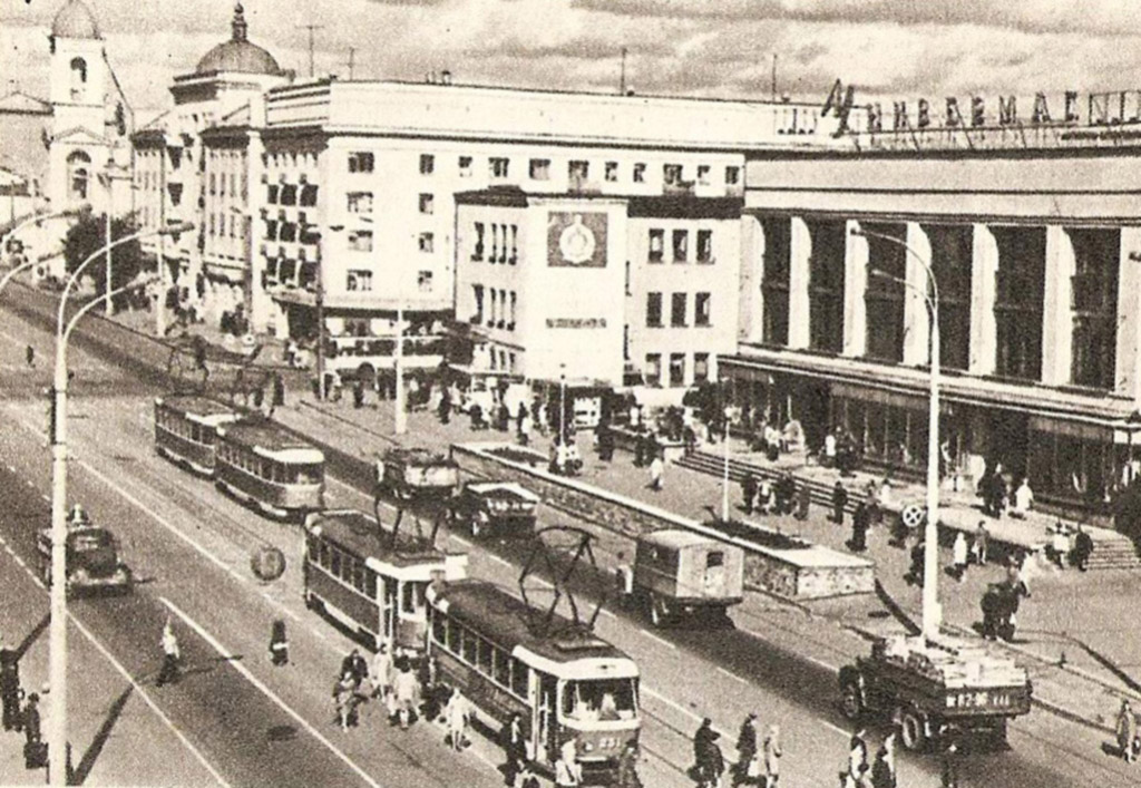 Tverė, Tatra T3SU (2-door) nr. 251; Tverė, Tatra T3SU (2-door) nr. 252; Tverė — Old photos (1917–1991); Tverė — Streetcar lines: Central district