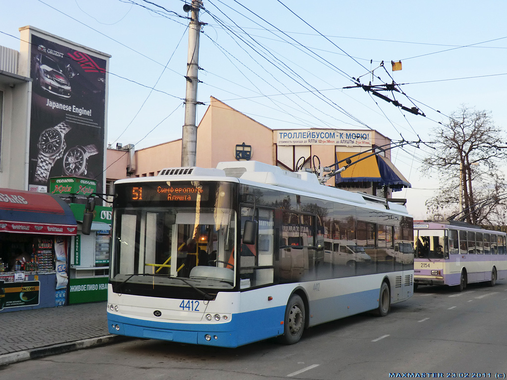 Крымский троллейбус, Богдан Т70115 № 4412