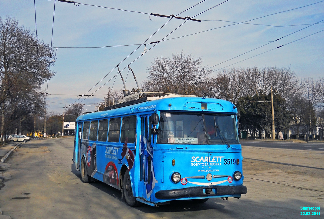Крымский троллейбус, Škoda 9Tr19 № 3519