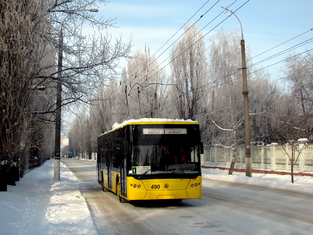Херсон, ЛАЗ E183D1 № 490