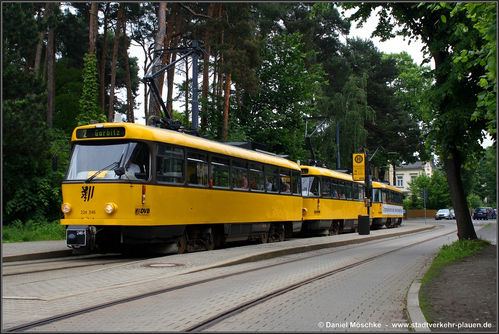 Дрезден, Tatra T4D-MT № 224 246; Дрезден — Прощание с Татрами (29.05.2010)