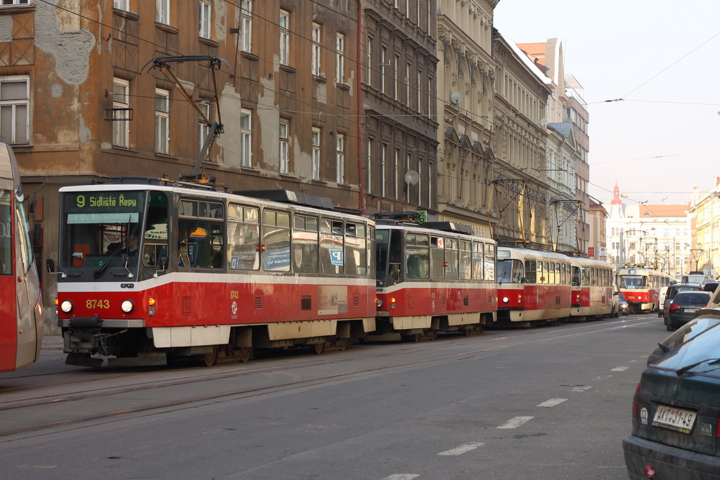 Прага, Tatra T6A5 № 8743 Прага, Tatra T6A5 № 8743