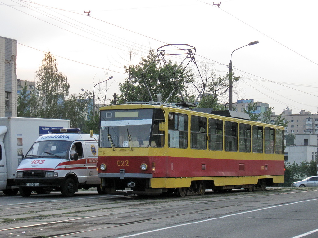 Киев, Tatra T6B5SU № 022