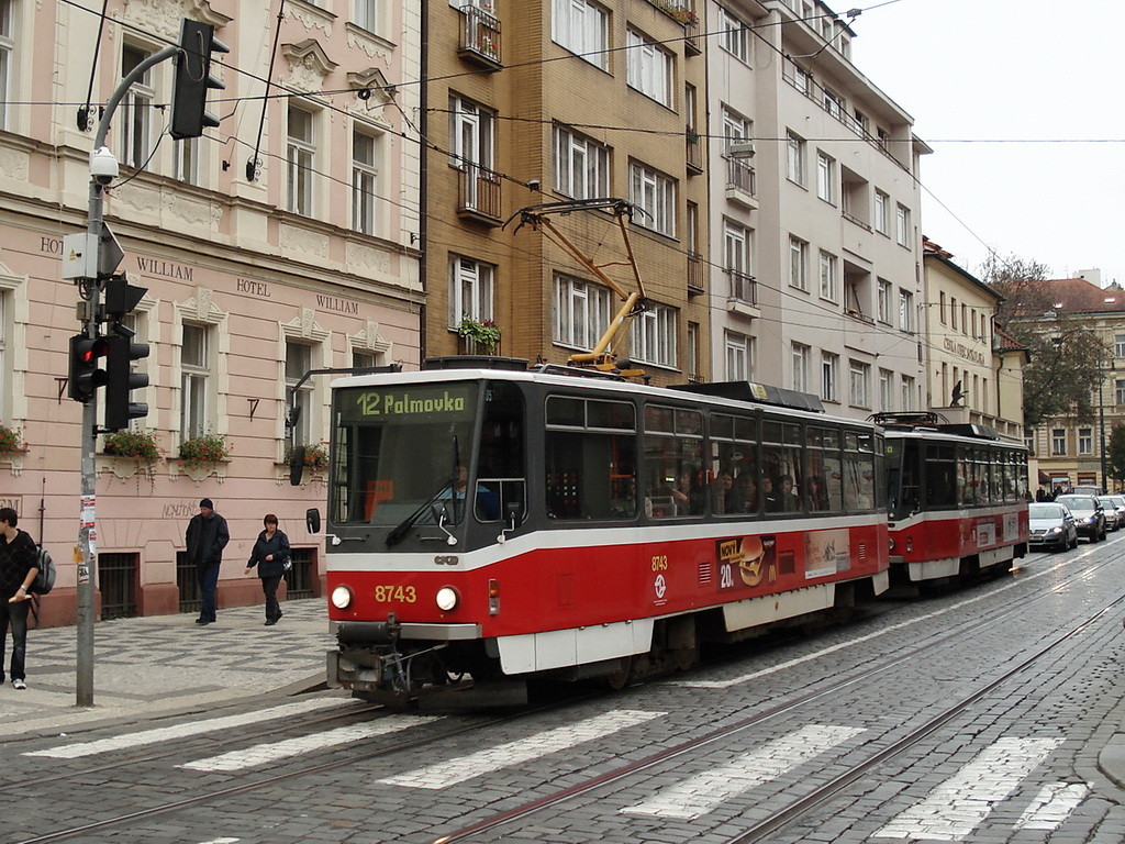 Прага, Tatra T6A5 № 8743 Прага, Tatra T6A5 № 8743