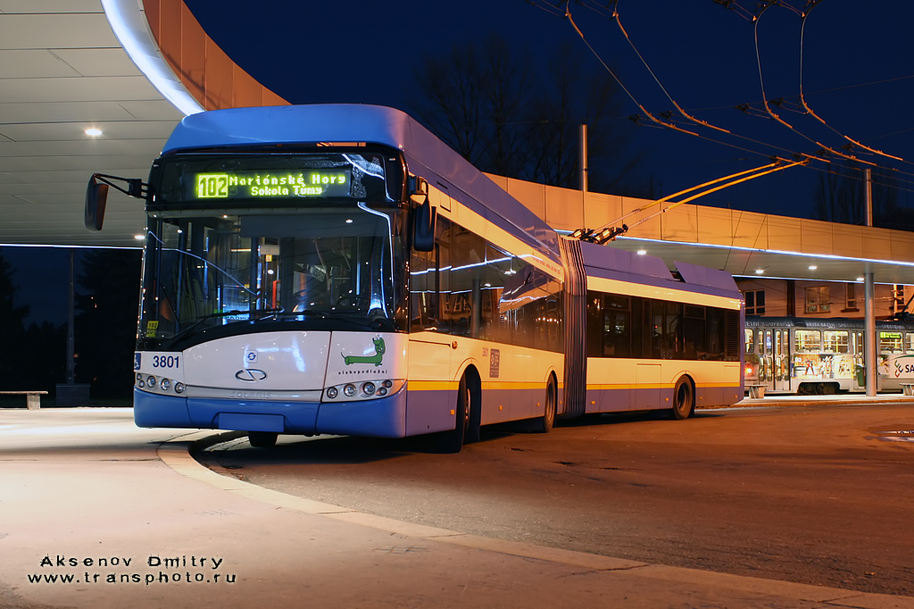 Ostrava, Solaris Trollino III 18 AC — 3801