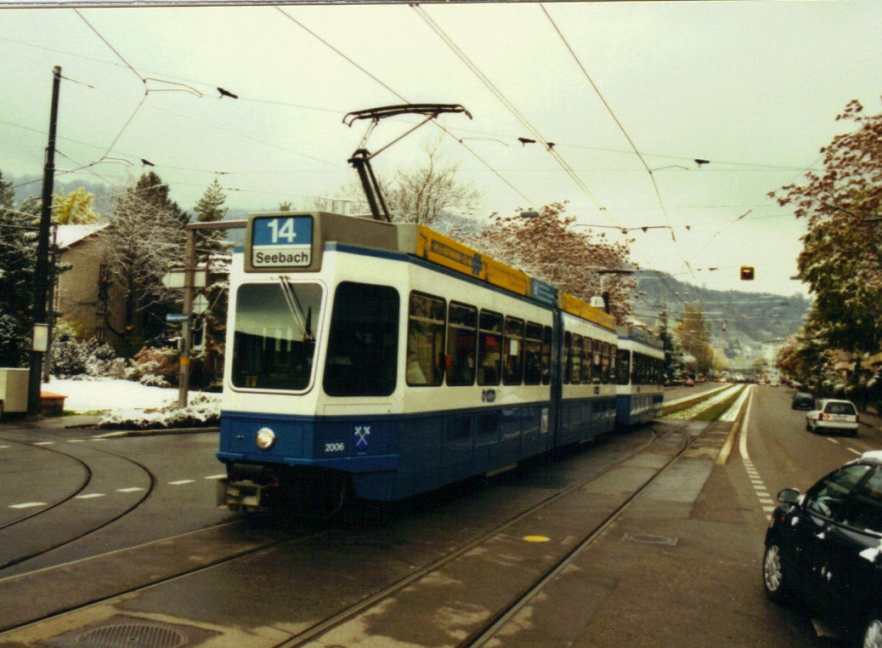 Цюрих, SWS/SWP/BBC Be 4/6 "Tram 2000" № 2006