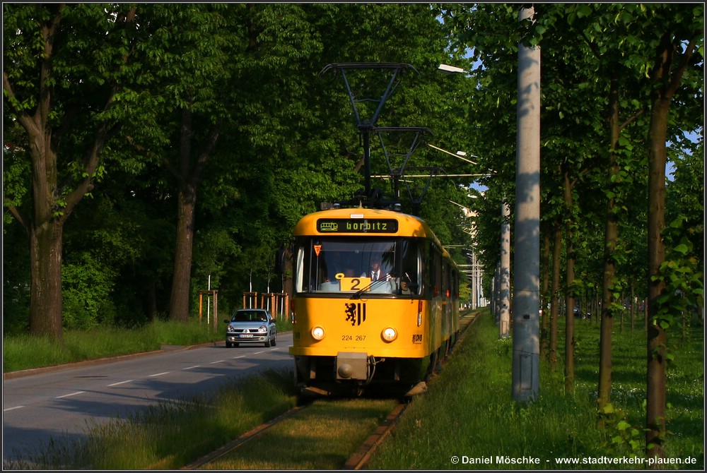 Дрезден, Tatra T4D-MT № 224 267; Дрезден — Прощание с Татрами (29.05.2010)