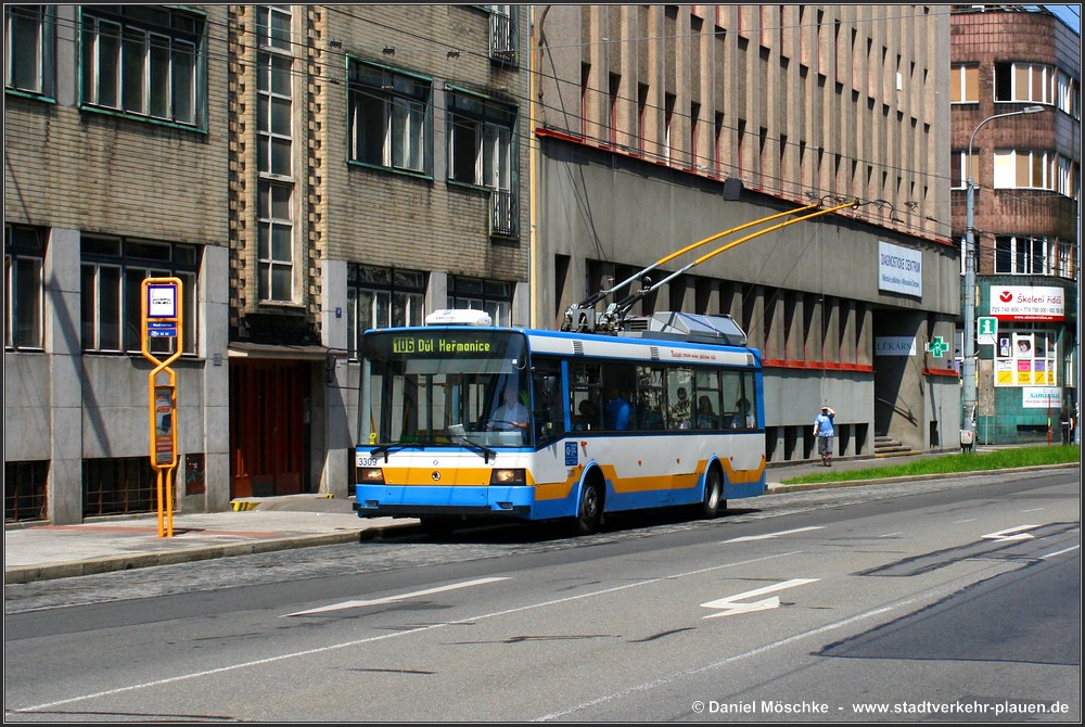 Острава, Škoda 21Tr № 3309
