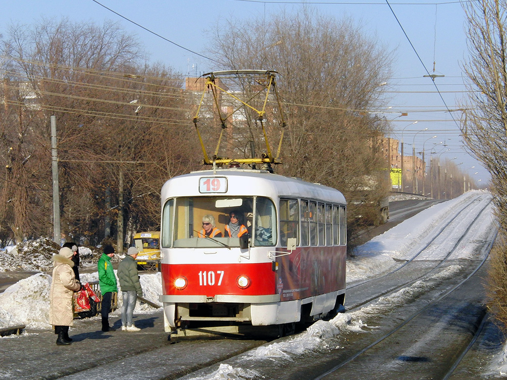 Самара, Tatra T3SU (двухдверная) № 1107