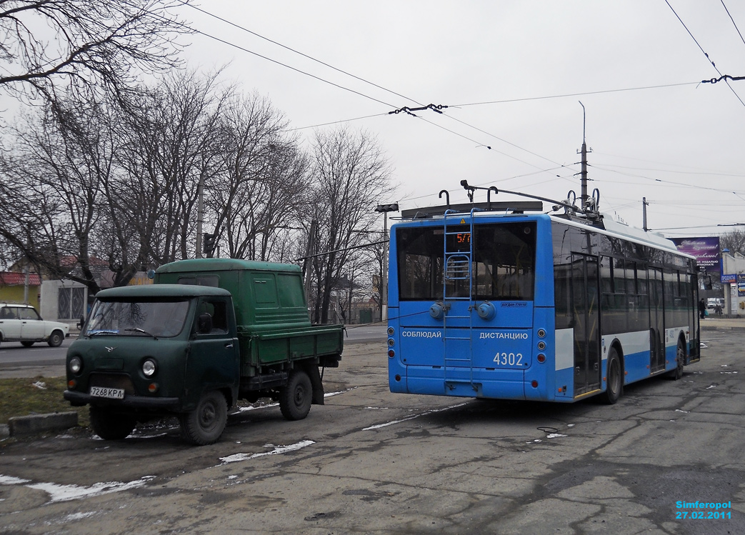 Крымский троллейбус, Богдан Т70110 № 4302