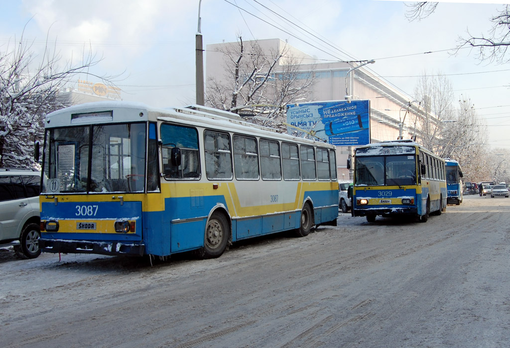 Алматы, Škoda 14Tr13/6 № 3087 Алматы, Škoda 14Tr13/6 № 3087