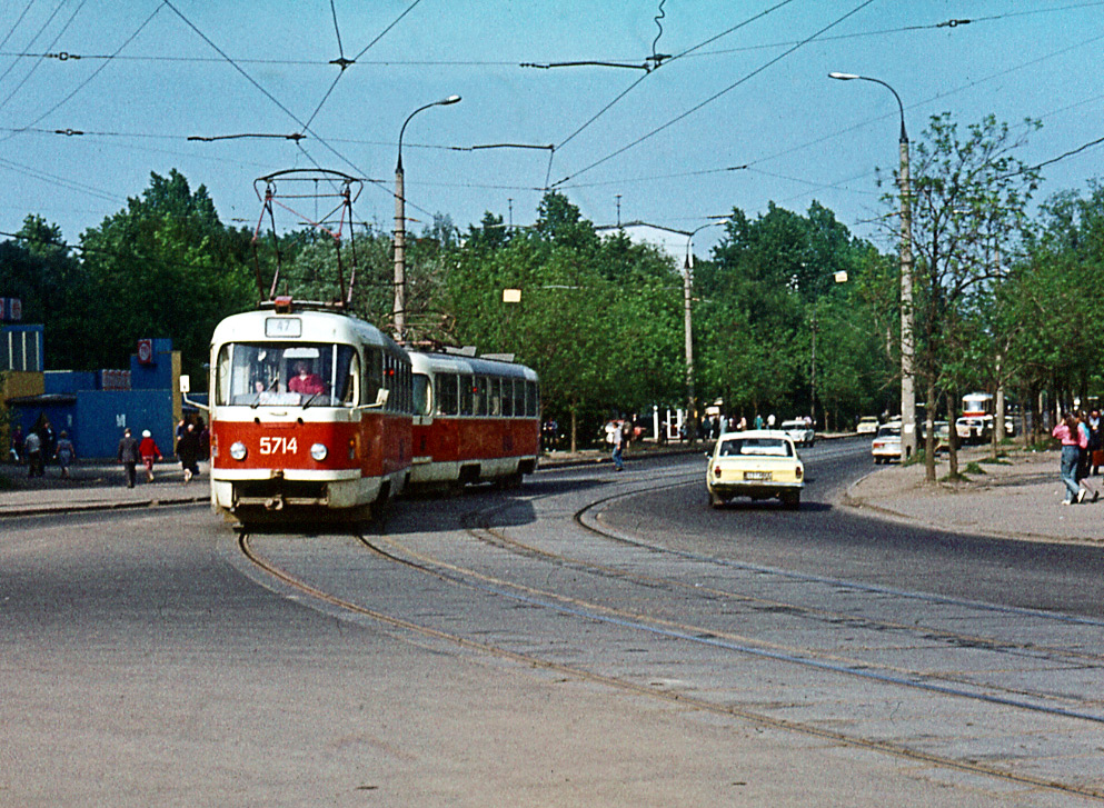 Москва, Tatra T3SU № 5714