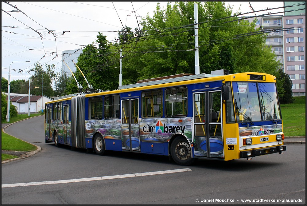 Теплице, Škoda 15Tr07/6 № 203