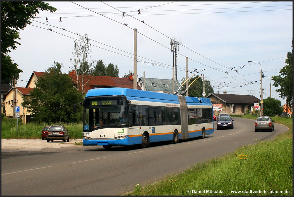 Ostrava, Solaris Trollino III 18 AC č. 3801 Ostrava, Solaris Trollino III 18 AC č. 3801