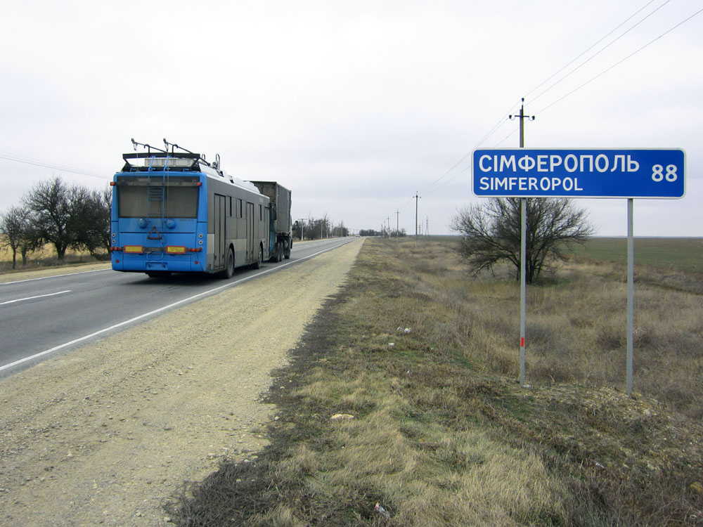 Krim-Obus — Transportation of new trolleybuses Bogdan; Krim-Obus — Trolleybuses without numbers