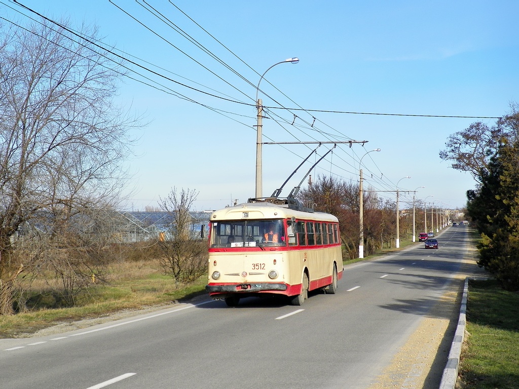 Крымский троллейбус, Škoda 9Tr19 № 3512
