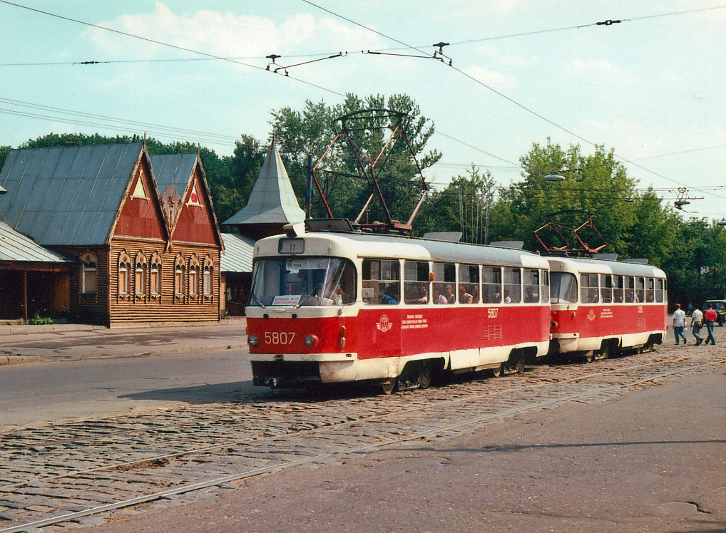 Москва, Tatra T3SU № 5807