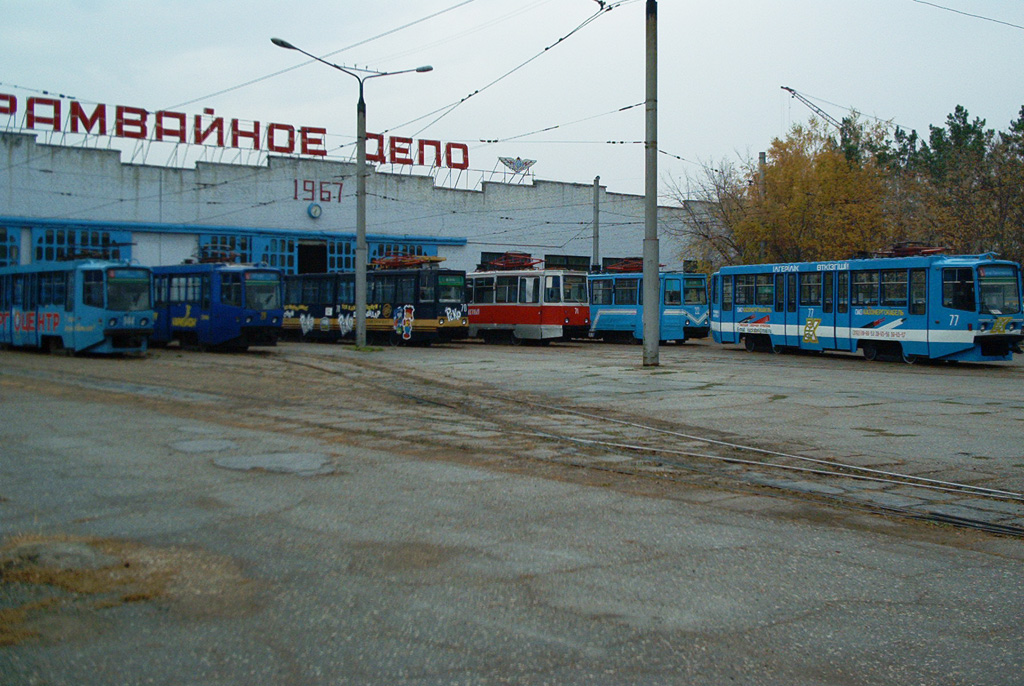 Павлодар, 71-608КМ № 77; Павлодар, 71-608КМ № 144; Павлодар, 71-608КМ № 28; Павлодар, 71-605 (КТМ-5М3) № 70; Павлодар, 71-605 (КТМ-5М3) № 71; Павлодар, 71-605 (КТМ-5М3) № 22