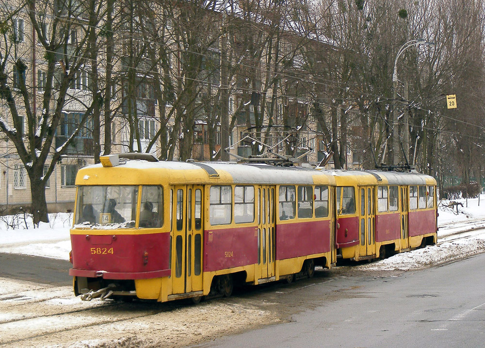 Киев, Tatra T3SU № 5824