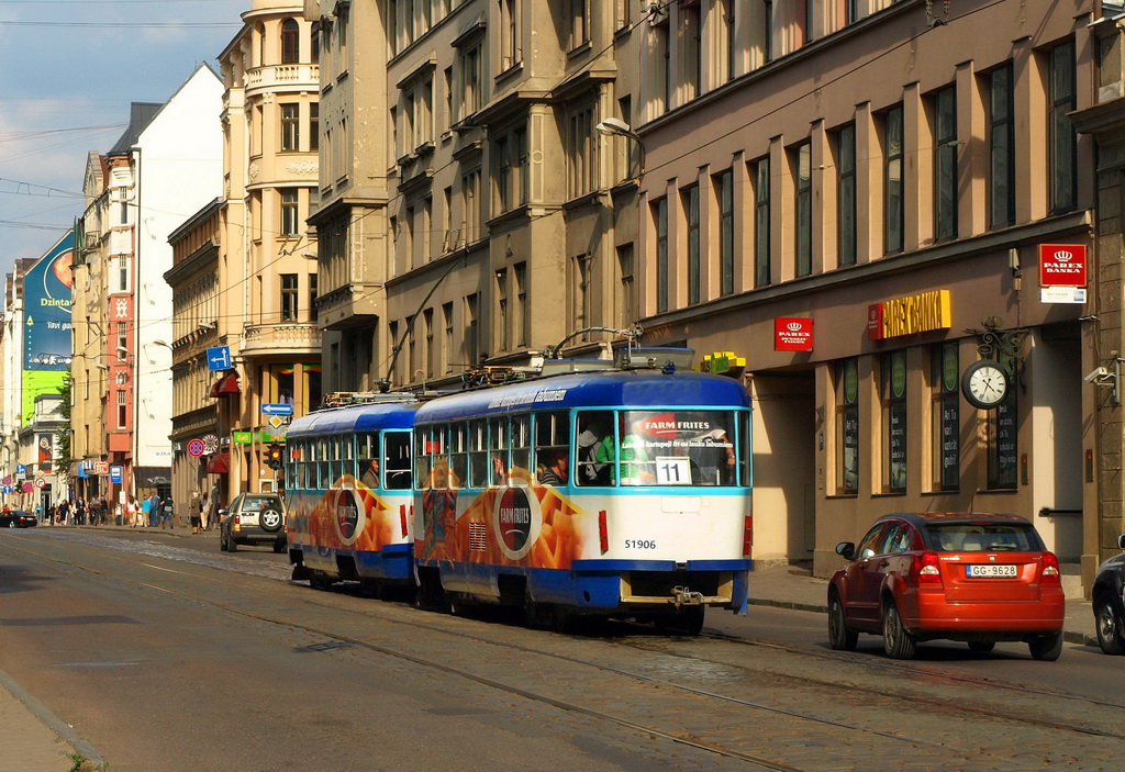 Рига, Tatra T3A № 51906