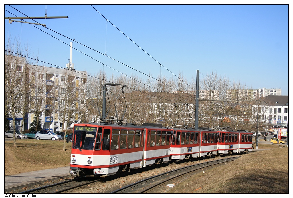 Эрфурт, Tatra KT4D-Z № 405; Эрфурт — Тройники Tatra KT4D+KT4D+KT4D