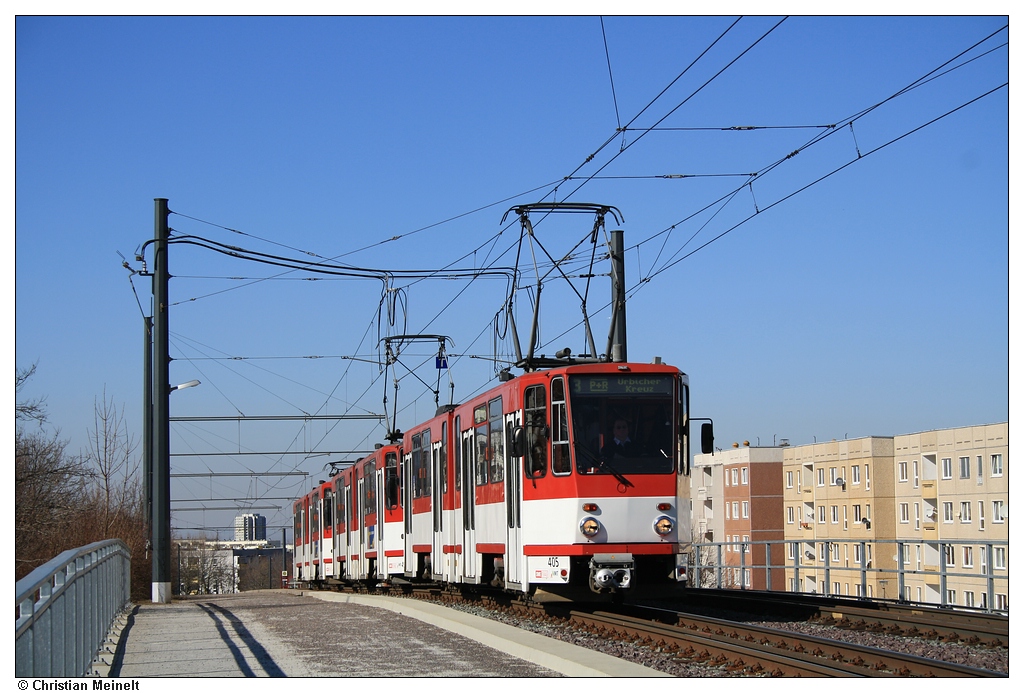 Эрфурт, Tatra KT4D-Z № 405; Эрфурт — Тройники Tatra KT4D+KT4D+KT4D