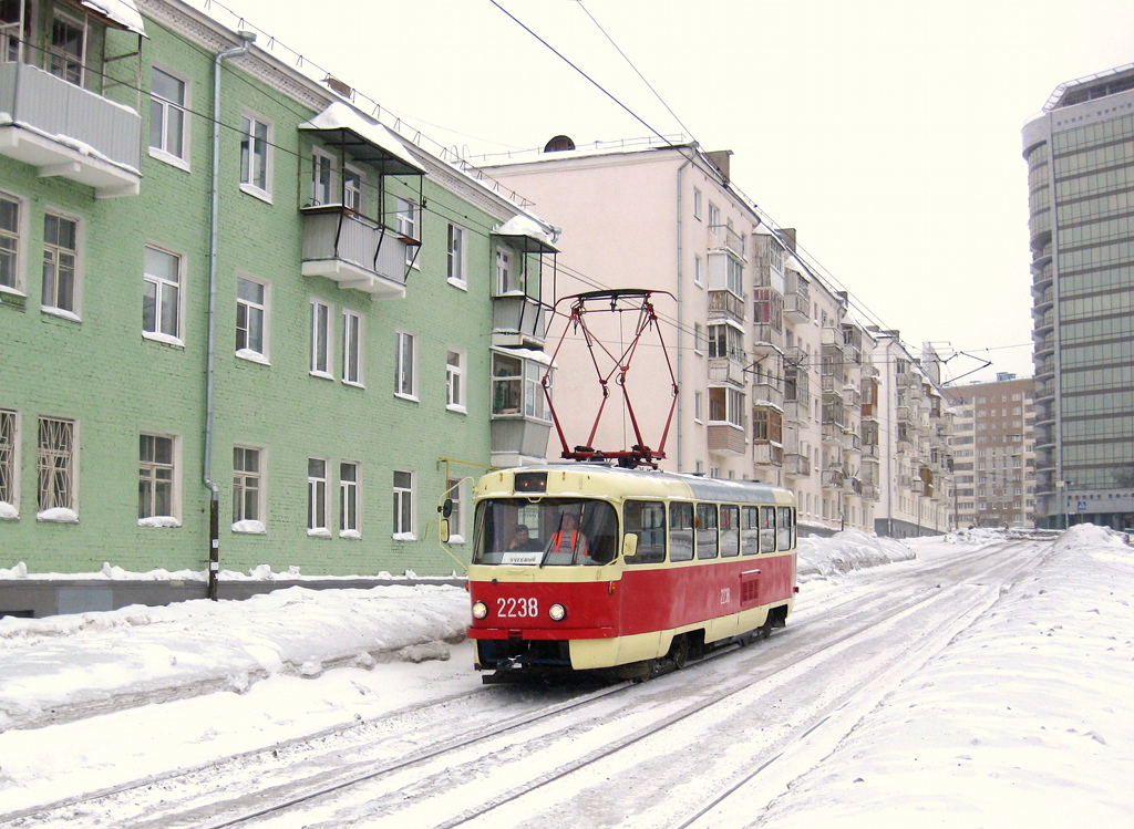 Ижевск, Tatra T3SU (двухдверная) № 2238