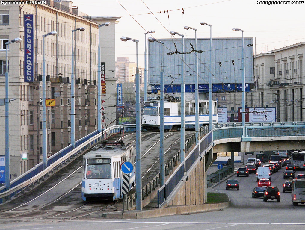 Санкт-Петербург, ЛМ-68М № 7574; Санкт-Петербург, ЛМ-68М № 7597