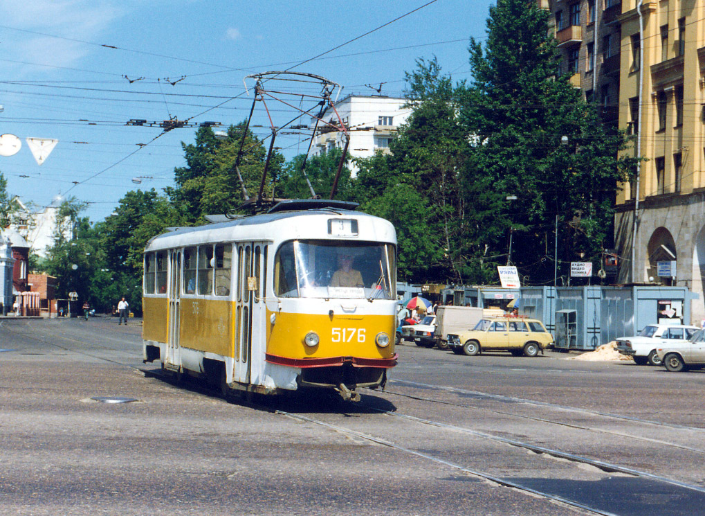 Москва, Tatra T3SU № 5176