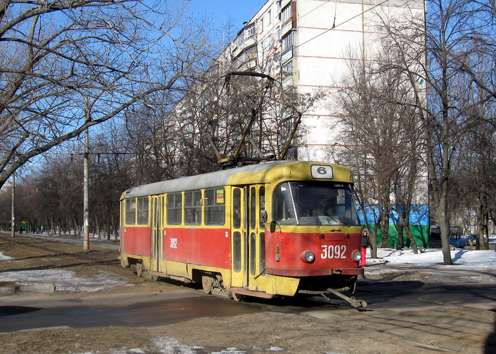 Харьков, Tatra T3SU № 3092