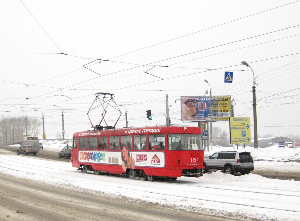 Ижевск, Tatra T3SU (двухдверная) № 1154