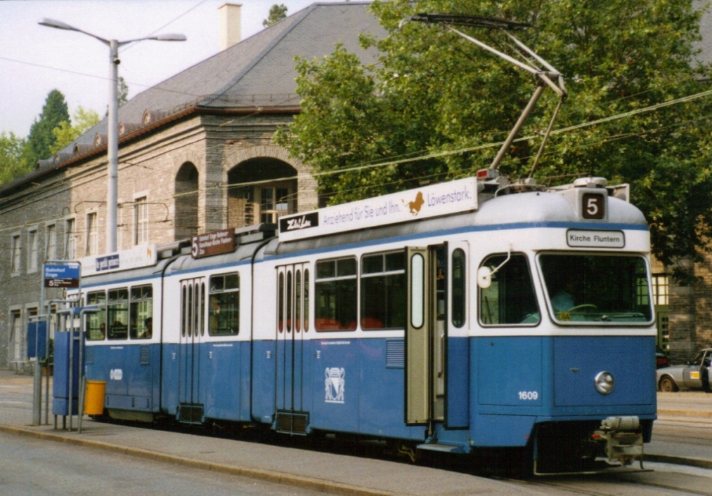 Цюрих, SWS/SIG/BBC Be 4/6 "Mirage" № 1609