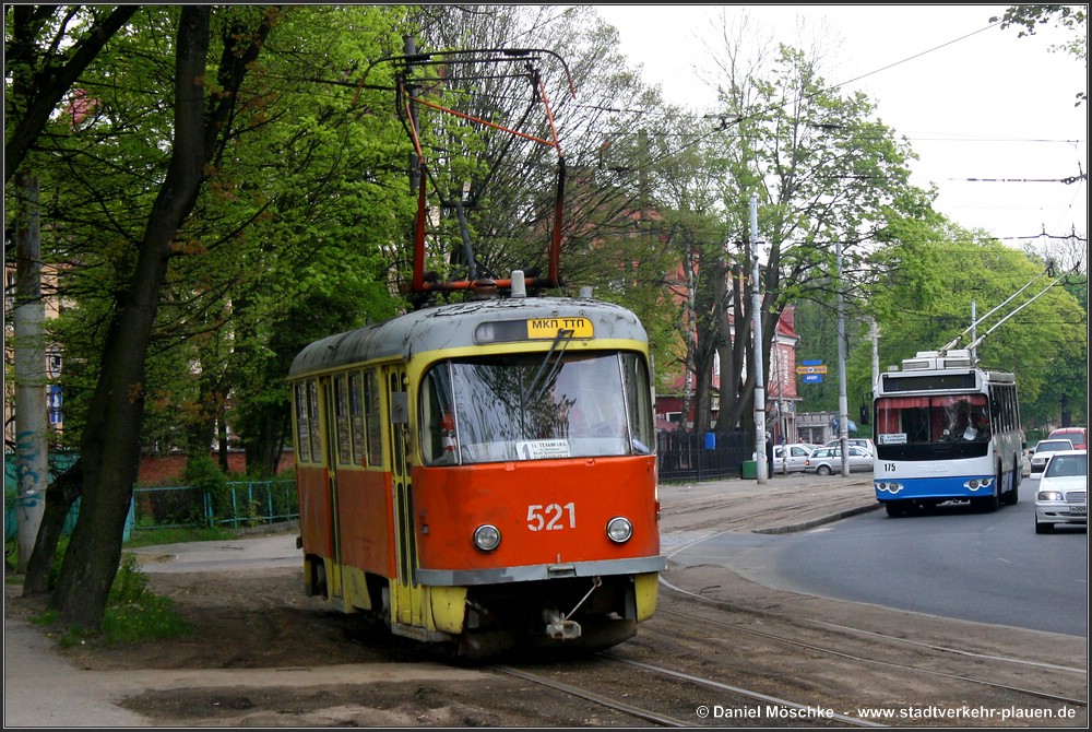 Калининград, Tatra T4D № 521